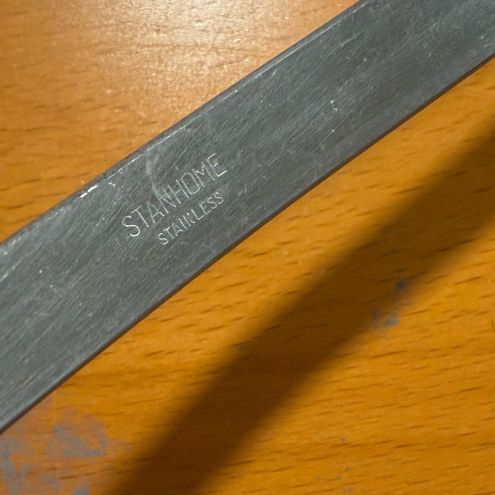 Vintage EUC Stanhome Stainless Steel Slotted Spatula Turner Bakelite Handle 13" - Picture 5 of 7